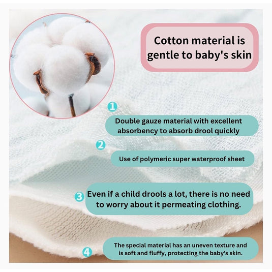 Double gauze material bib - Dawerlee Shop