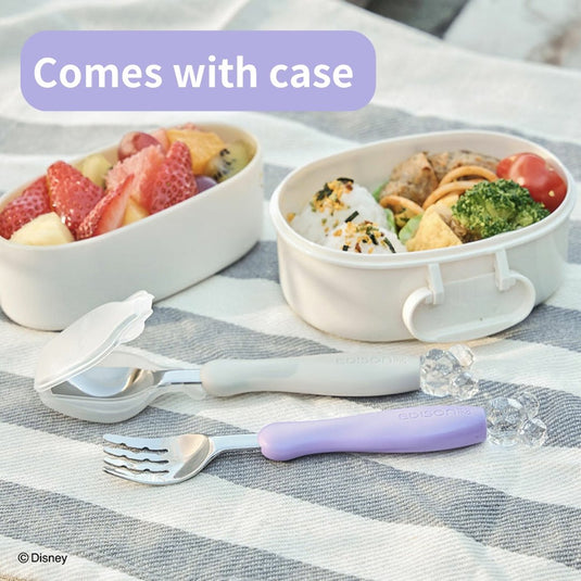 Mickey crystal spoon & fork with cover - Dawerlee Shop